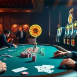 Bl555 casino players engaging in an intense poker game at a luxurious gambling table.