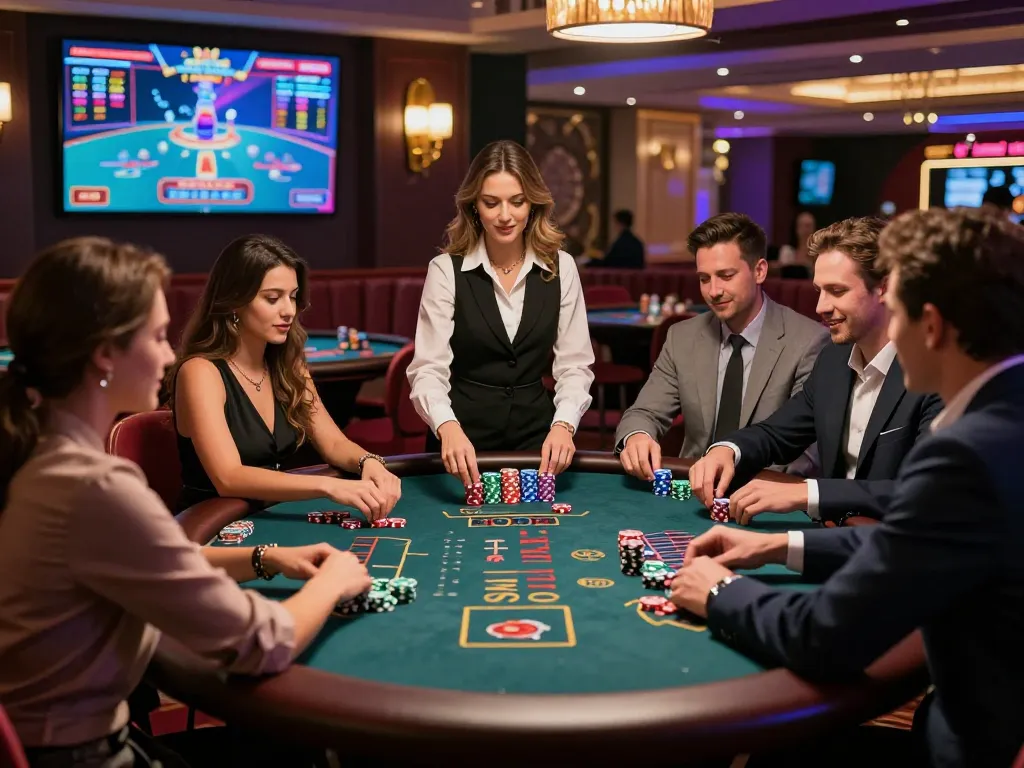 AG真人赌场中多样化玩家享受体验的引人入胜的百家乐游戏场景