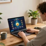 Experience the excitement of AX88 link vào while playing online casino games in a cozy setup.