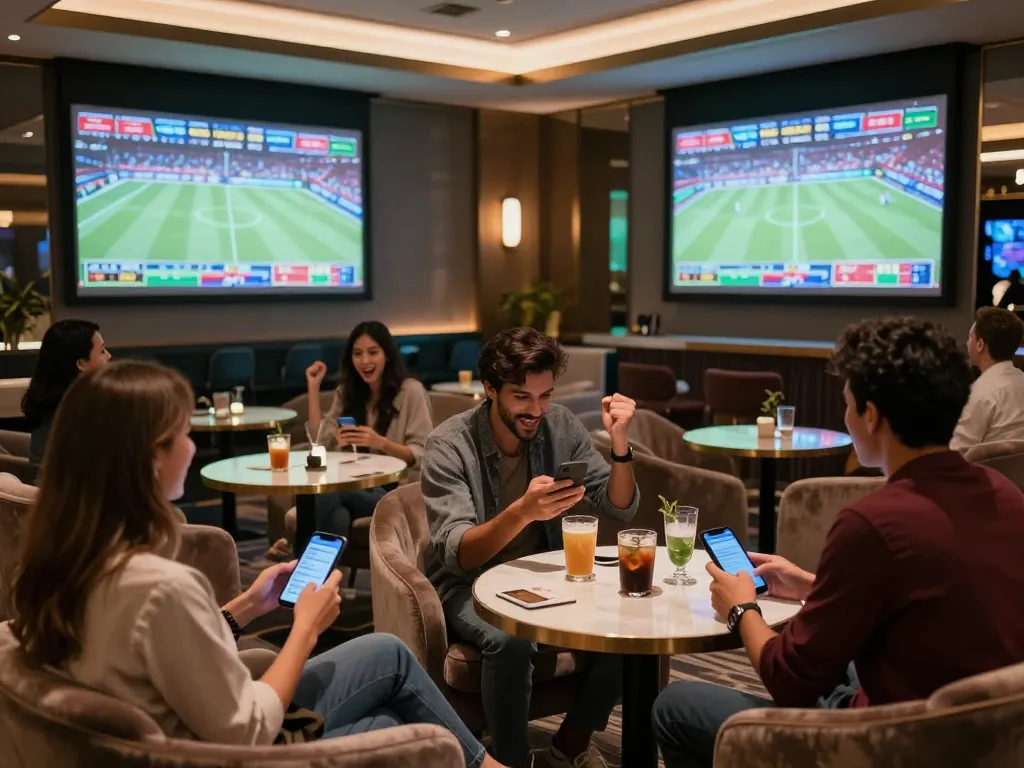 Ku win sports betting experience with friends watching games and placing live bets.