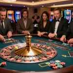 Players engaging in thrilling roulette game showcasing g28-t1 casino excitement and vibrant atmosphere.