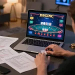 Engaged player enjoying an online blackjack game at bl555, focusing on strategic betting strategies