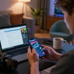 Mega888 original download ios interface seen on a smartphone during online gaming in a cozy living room environment.