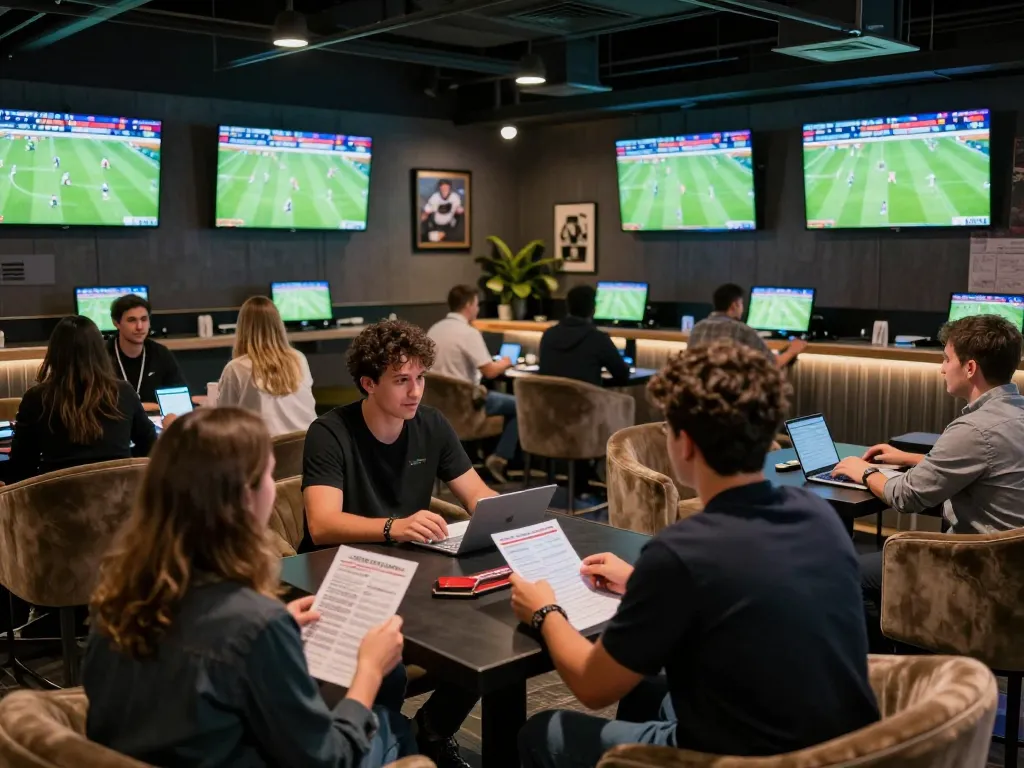 Watch live football scores and results in an exciting sports betting lounge atmosphere
