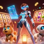 Win big at haywin casino in a vibrant, action-packed 3D digital illustration.