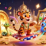 Experience thrilling wins at nego77 with a vibrant 3D casino scene full of treasures.