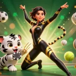 Experience excitement with hubet in a vibrant 3D casino scene filled with action and energy.