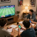 Bet on debet while enjoying a thrilling sports game with friends during a home session.