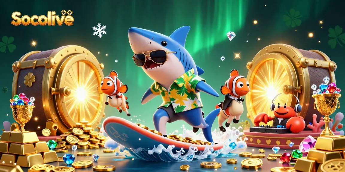 Experience Socolive's exciting live streaming of casino-style entertainment with vibrant characters and rich visuals.