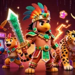 Spin reels and win big at fun-88 with vibrant casino games surrounding epic warriors.
