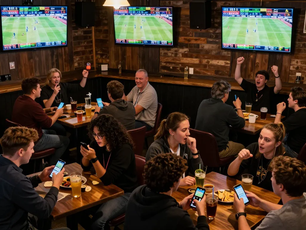 Enjoy thrilling sports betting at F168 with friends during live game action and celebrations.