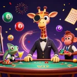Experience thrilling wins at af88 with a vibrant scene of characters and dazzling casino elements.