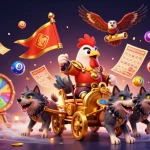 Experience excitement at trang chủ go8 with illustrated gambling elements and a dynamic scene.