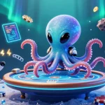 Experience dynamic gaming excitement with lương sơn tv and an alien octopus at a floating poker table