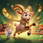 Engage with keonhacai in a festive casino scene featuring playful characters amidst vibrant gambling elements.