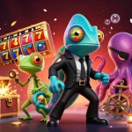 Spin jackpots and win with Ev88's vibrant casino adventure illustration