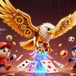 98WIN elevates sports betting action with dynamic 3D illustration of a gambling scene.