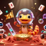 Engage with ht368 in a vibrant Martian casino scene featuring alien characters and dynamic game elements.