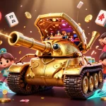 Engage with rik vip in a lively 3D casino scene filled with festive elements.
