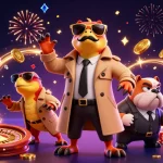 Catch Surga88's thrilling casino experience with animated raptors and casino elements!