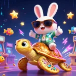 Experience ultimate fun at s88 with cartoon characters enjoying a vibrant casino atmosphere.