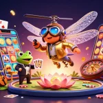 Engage with 9BET's vibrant casino scene with dynamic characters and interactive gaming elements.