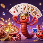 Experience exciting gameplay with febet's interactive 3D casino scene, packed with vibrant characters and dynamic elements.