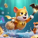 Join the thrilling adventure of c168 with our superhero dog flying to victory carrying gold coins and crypto elements.