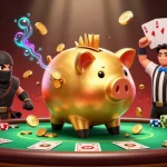 Experience thrilling gameplay with AP777 in a vibrant casino scene featuring a sumo wrestler and a ninja.