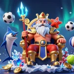 Experience thrilling casino action at u88 with Neptune and vibrant game elements in a dynamic scene.