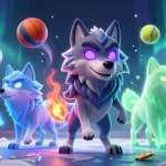 Experience the dynamic excitement of FIVE88 with ghostly wolves and sports elements in vivid 3D.