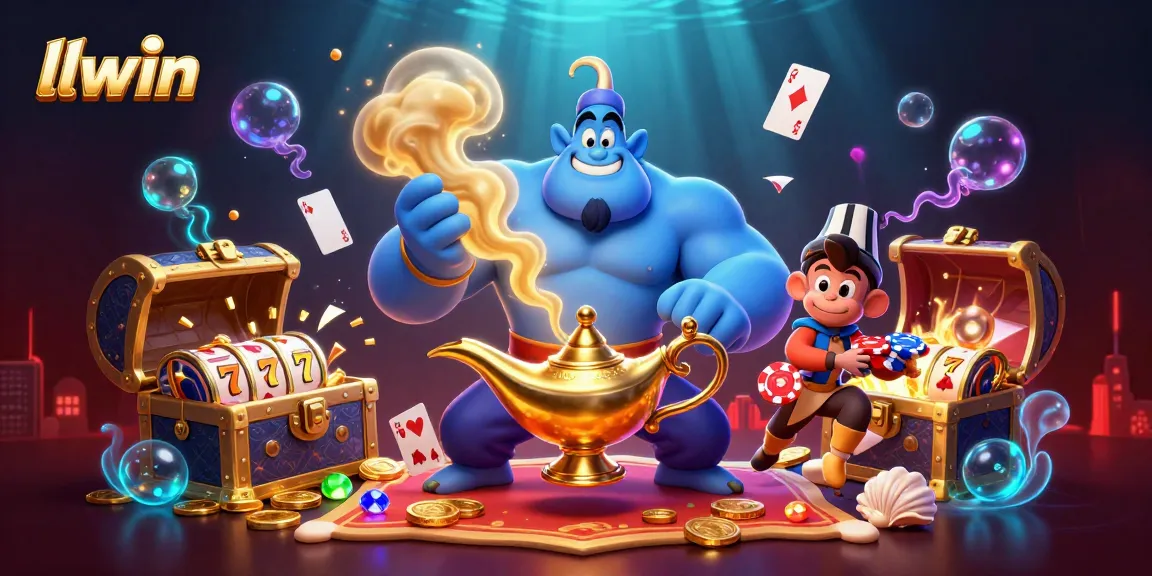 Join the excitement at llwin as the genie reveals sparkling treasures and immersive slot games!