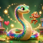 Experience thrilling gameplay at VIN88 with vibrant characters and sparkling casino elements.