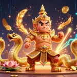 Engage with exciting gameplay at the website Luckywin, featuring thrilling 3D casino illustration.