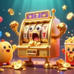 Experience the excitement of F168 with a golden slot machine hitting the jackpot amidst glowing arcade games.