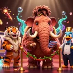 Win big at f8bet with a vibrant 3D casino scene featuring charismatic characters and exciting gaming action.