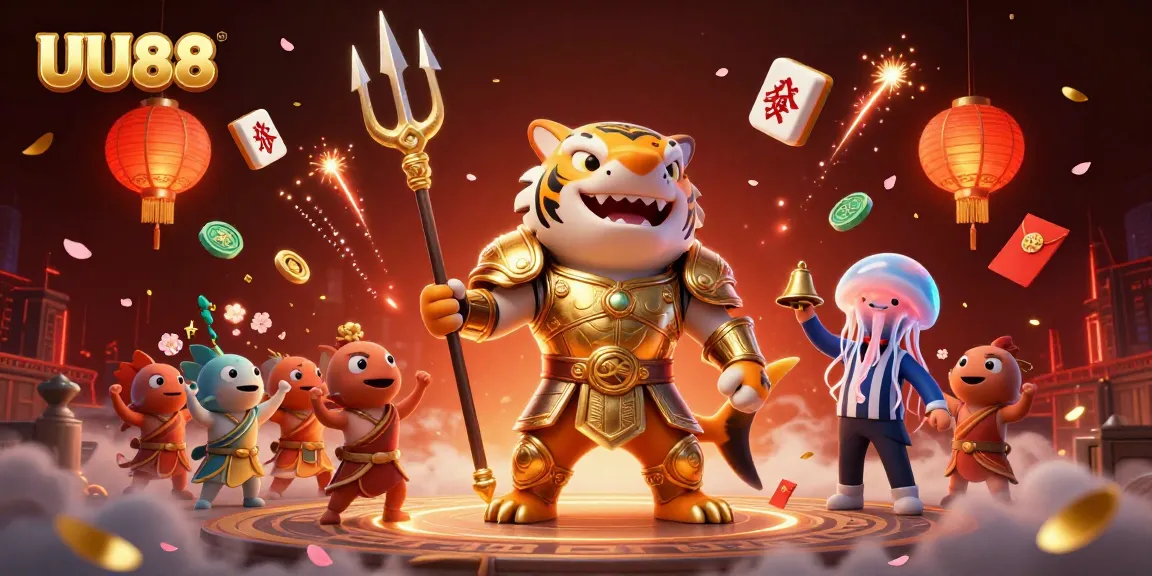 Engaging in thrilling games at UU88, a vibrant online casino with exciting elements and dynamic visuals.