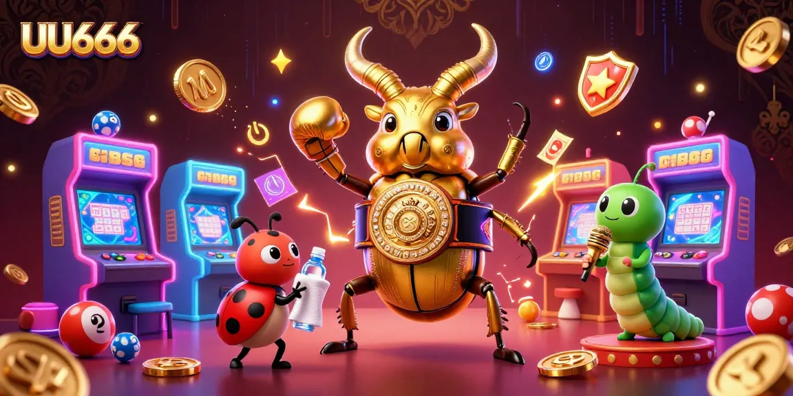 Experience thrilling gameplay at UU666 with vibrant lottery balls, colorful arcade elements, and engaging characters.