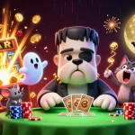 Play exciting casino games at 98win, featuring colorful characters, slots, and jackpots.