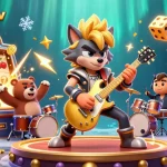 Cakhia tv engages players in an exciting casino scene with vivid slot machines and striking characters.