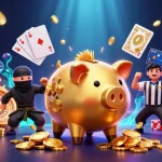 Engage in thrilling gaming with SC88 Link, showcasing dynamic characters in an exciting casino scene.