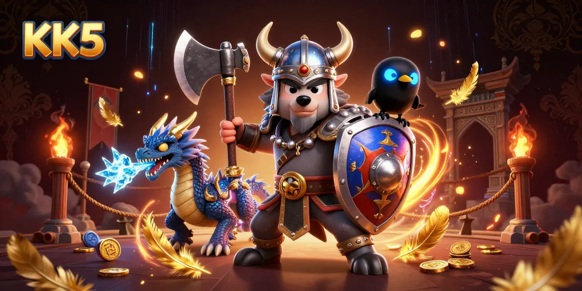 Engage in thrilling gameplay at KK5, featuring dynamic characters and spectacular casino elements.