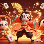 Experience the excitement at sunwin with dynamic 3D cartoon warriors and vibrant casino-themed elements.