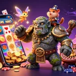 Experience exciting gameplay with AS9 in a vibrant, magical casino scene.