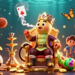 Place bets at lu88 with colorful sports elements and dynamic action in a vibrant casino scene.
