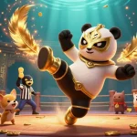 Experience thrilling action at onbet with a 3D wrestling panda and dynamic casino elements