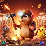 Experience the excitement of rokok88 with a vibrant treasure hunt scene filled with slots and jackpots!