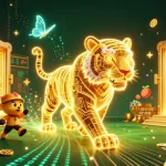 Experience thrilling gameplay at 11WIN featuring vibrant neon elements and casino treasures.