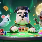 Join the thrills of SV88 where the Frankenstein bulldog and friends deal winning cards in a vibrant casino scene.