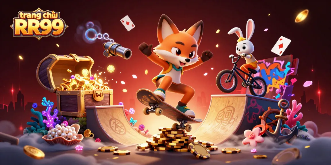 Experience the vibrant world of trang chủ RR99 where animation and casino gaming collide, featuring dynamic 3D characters.